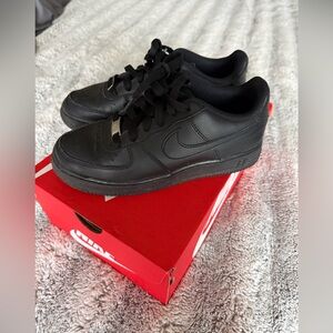 Nike Kid's Air Force 1 Black Sneakers